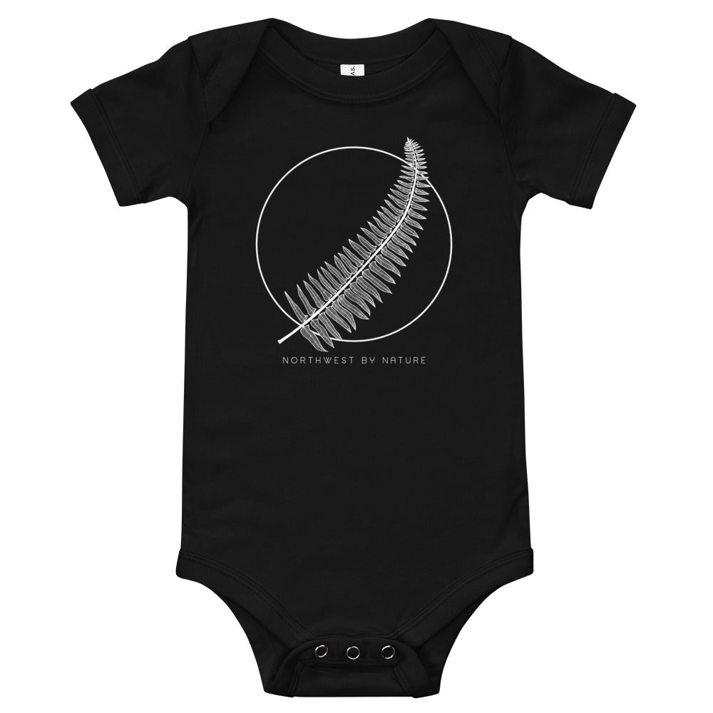 Western Sword Fern baby onesie