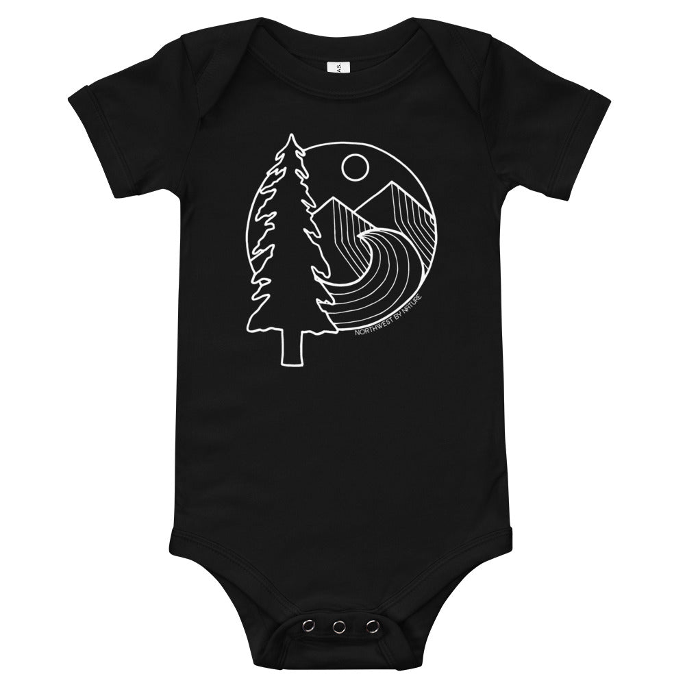 Adventure Awaits baby onesie