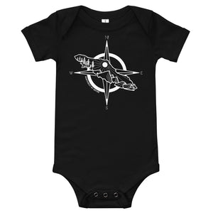 VI Compass baby onesie