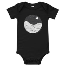 Load image into Gallery viewer, Midnight Waves baby onesie
