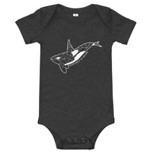 Load image into Gallery viewer, Geo Orca baby onesie
