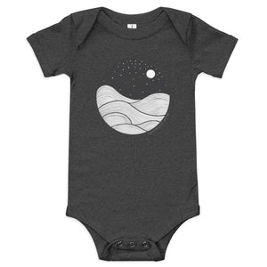 Midnight Waves baby onesie