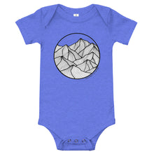 Load image into Gallery viewer, Circle Mountains baby onesie
