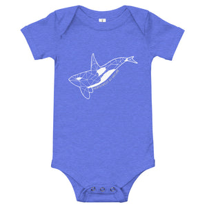 Geo Orca baby onesie