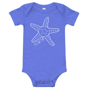 Geo Starfish baby onesie