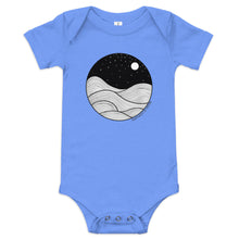 Load image into Gallery viewer, Midnight Waves baby onesie
