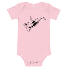 Load image into Gallery viewer, Geo Orca baby onesie
