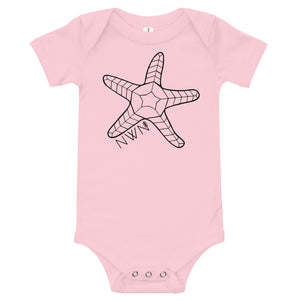 Geo Starfish baby onesie