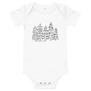 Forest Family baby onesie