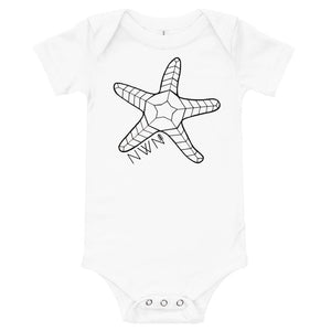 Geo Starfish baby onesie