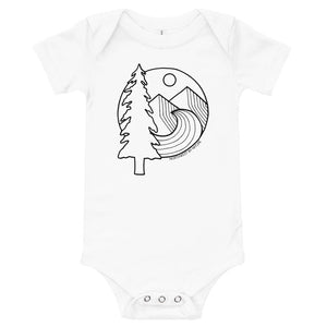 Adventure Awaits baby onesie