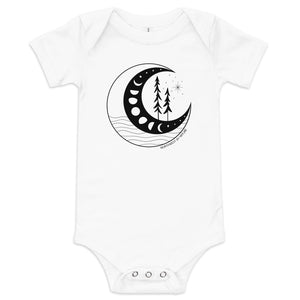 Moon Phases Baby Onesie