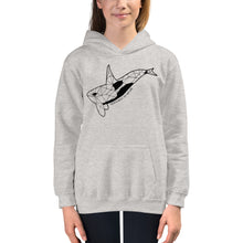 Load image into Gallery viewer, Geo Orca Kids Hoodie
