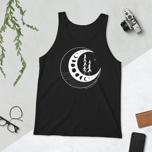 Moon Phases Unisex Tank Top