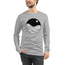 Load image into Gallery viewer, Midnight Waves Unisex Long Sleeve Tee

