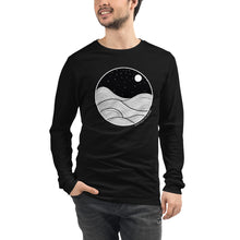Load image into Gallery viewer, Midnight Waves Unisex Long Sleeve Tee
