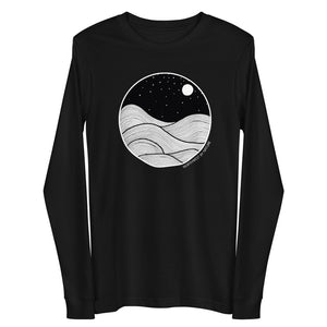 Midnight Waves Unisex Long Sleeve Tee