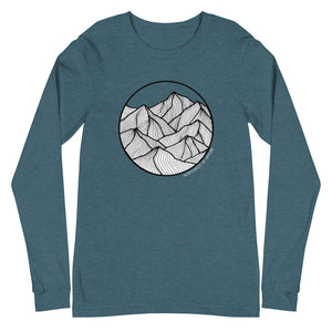 Circle Mountains Unisex Long Sleeve Tee