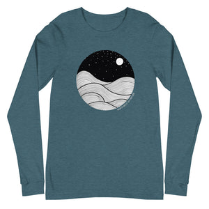 Midnight Waves Unisex Long Sleeve Tee