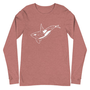 Geo Orca Unisex Long Sleeve Tee