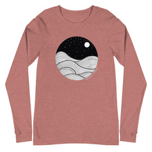 Load image into Gallery viewer, Midnight Waves Unisex Long Sleeve Tee
