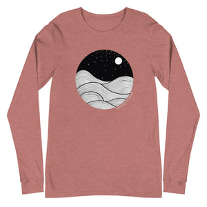 Midnight Waves Unisex Long Sleeve Tee