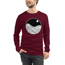 Load image into Gallery viewer, Midnight Waves Unisex Long Sleeve Tee
