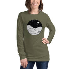 Load image into Gallery viewer, Midnight Waves Unisex Long Sleeve Tee

