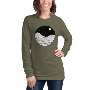 Midnight Waves Unisex Long Sleeve Tee