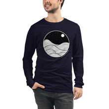 Load image into Gallery viewer, Midnight Waves Unisex Long Sleeve Tee
