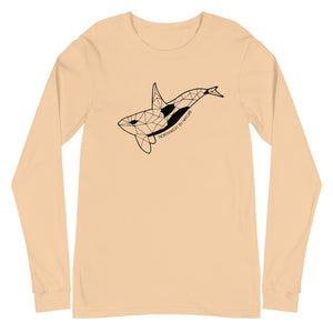 Geo Orca Unisex Long Sleeve Tee