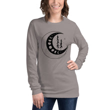 Load image into Gallery viewer, Moon Phases Unisex Long Sleeve Tee

