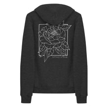 Load image into Gallery viewer, Peony Unisex Zip-up Hoodie
