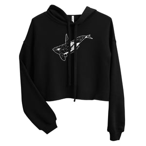 Geo Orca Crop Hoodie