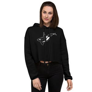 Geo Orca Crop Hoodie