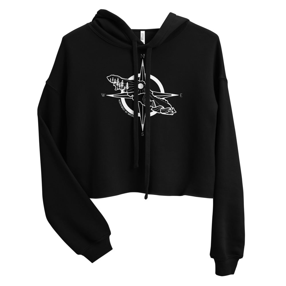 VI Compass Crop Hoodie