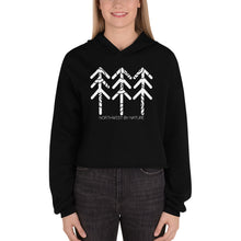 Load image into Gallery viewer, Tree Rings Crop Hoodie
