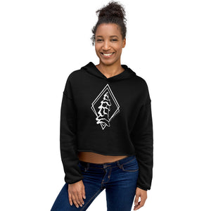 Snow Ghost Crop Hoodie