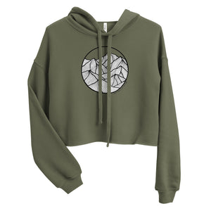 Circle Mountains Crop Hoodie