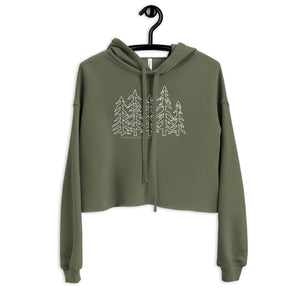 Forest Family Crop Hoodie