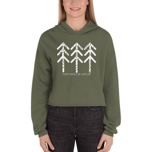 Tree Rings Crop Hoodie