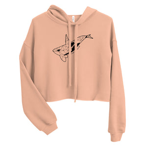 Geo Orca Crop Hoodie