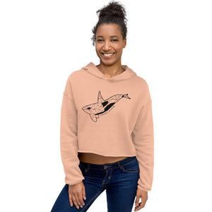 Geo Orca Crop Hoodie