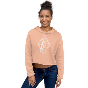 Snow Ghost Crop Hoodie