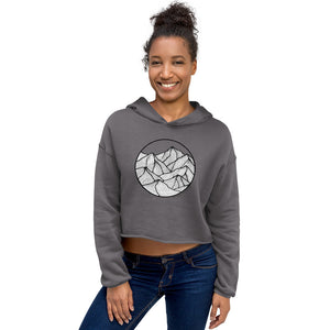 Circle Mountains Crop Hoodie