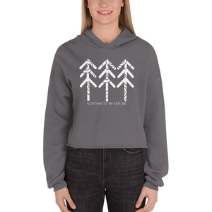 Tree Rings Crop Hoodie