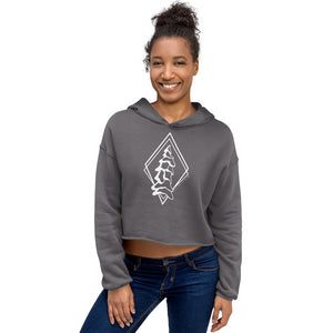 Snow Ghost Crop Hoodie