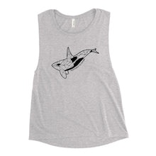 Load image into Gallery viewer, Geo Orca Ladies’ Muscle Tank
