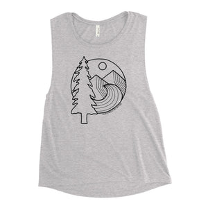 Adventure Awaits Ladies’ Muscle Tank