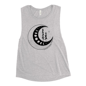 Moon Phases Ladies’ Muscle Tank